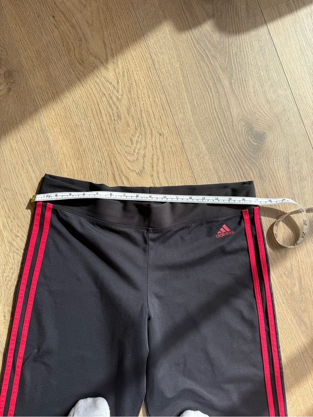 Adidas Clima365 Y2K Black Red 3 Stripe Wide Leg Track Pants Women’s L - Picture 7 of 7